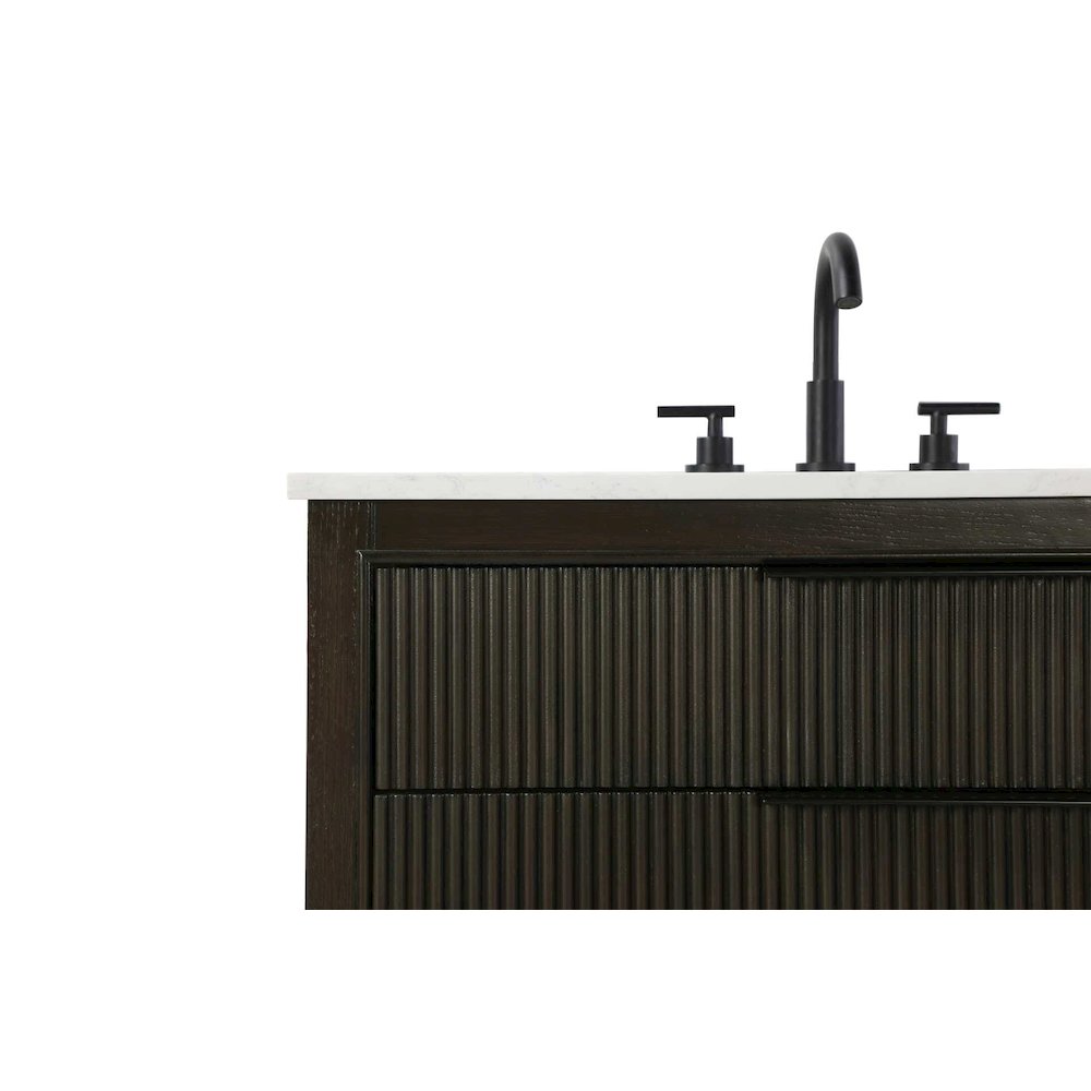 36 inch Single Bathroom Vanity in Chocolate Oak. Picture 6