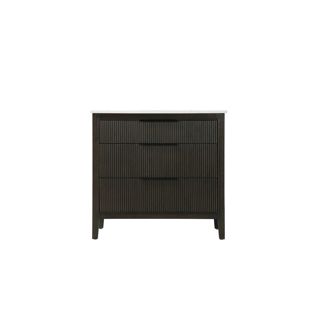 36 inch Single Bathroom Vanity in Chocolate Oak. Picture 9