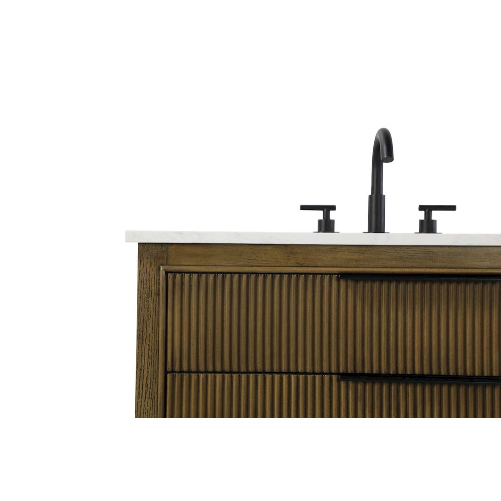 36 inch Single Bathroom Vanity in Hazel Oak. Picture 6