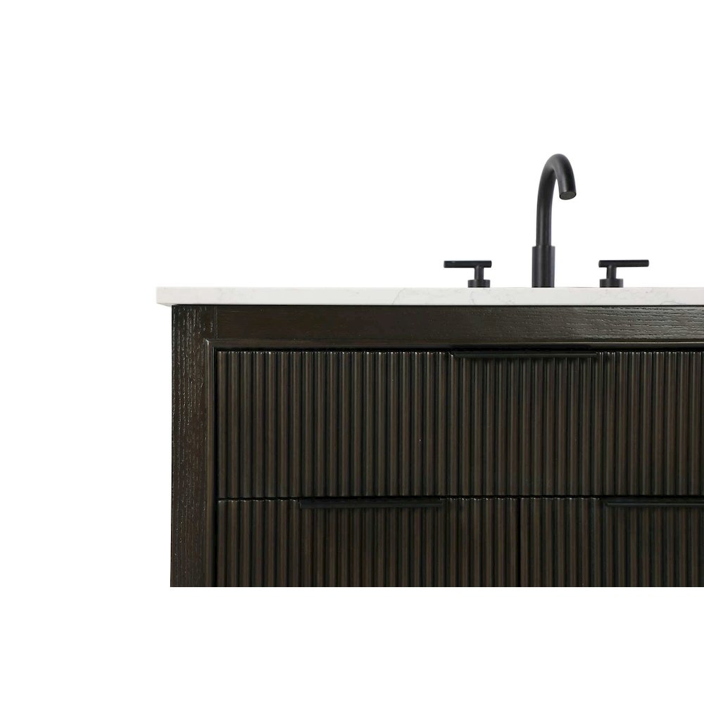 42 inch Single Bathroom Vanity in Chocolate Oak. Picture 6