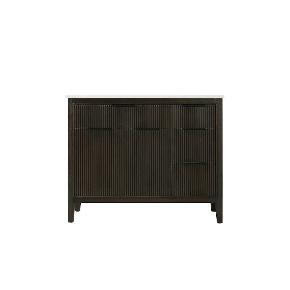 42 inch Single Bathroom Vanity in Chocolate Oak. Picture 9