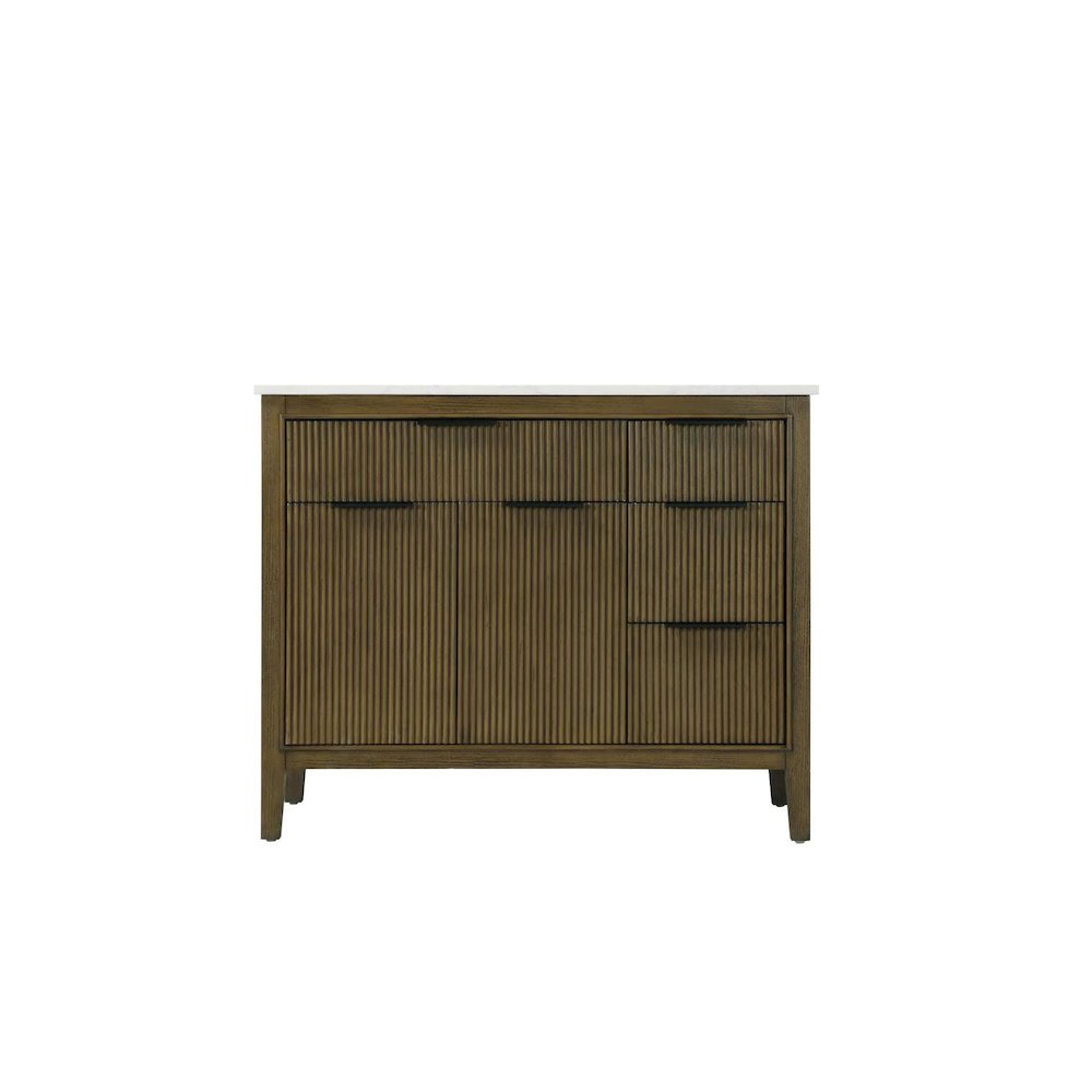 42 inch Single Bathroom Vanity in Hazel Oak. Picture 9