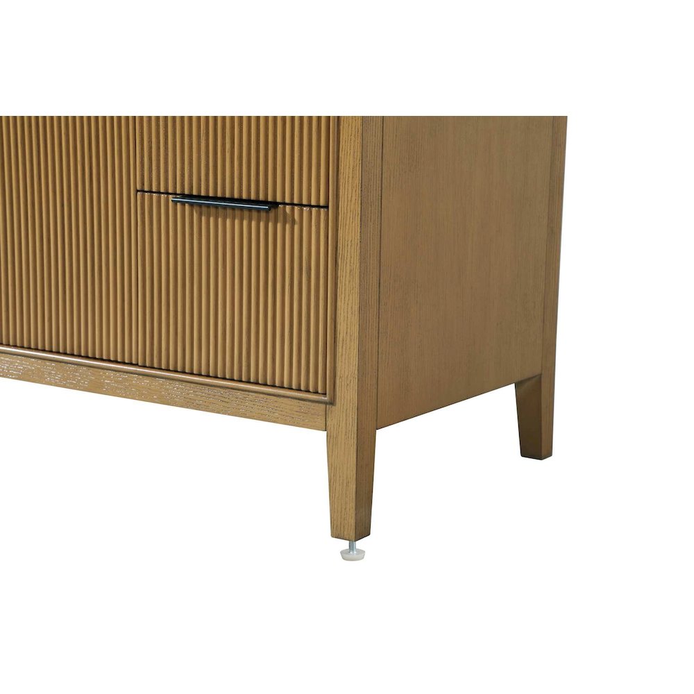 42 inch Single Bathroom Vanity in Honey Teak. Picture 9