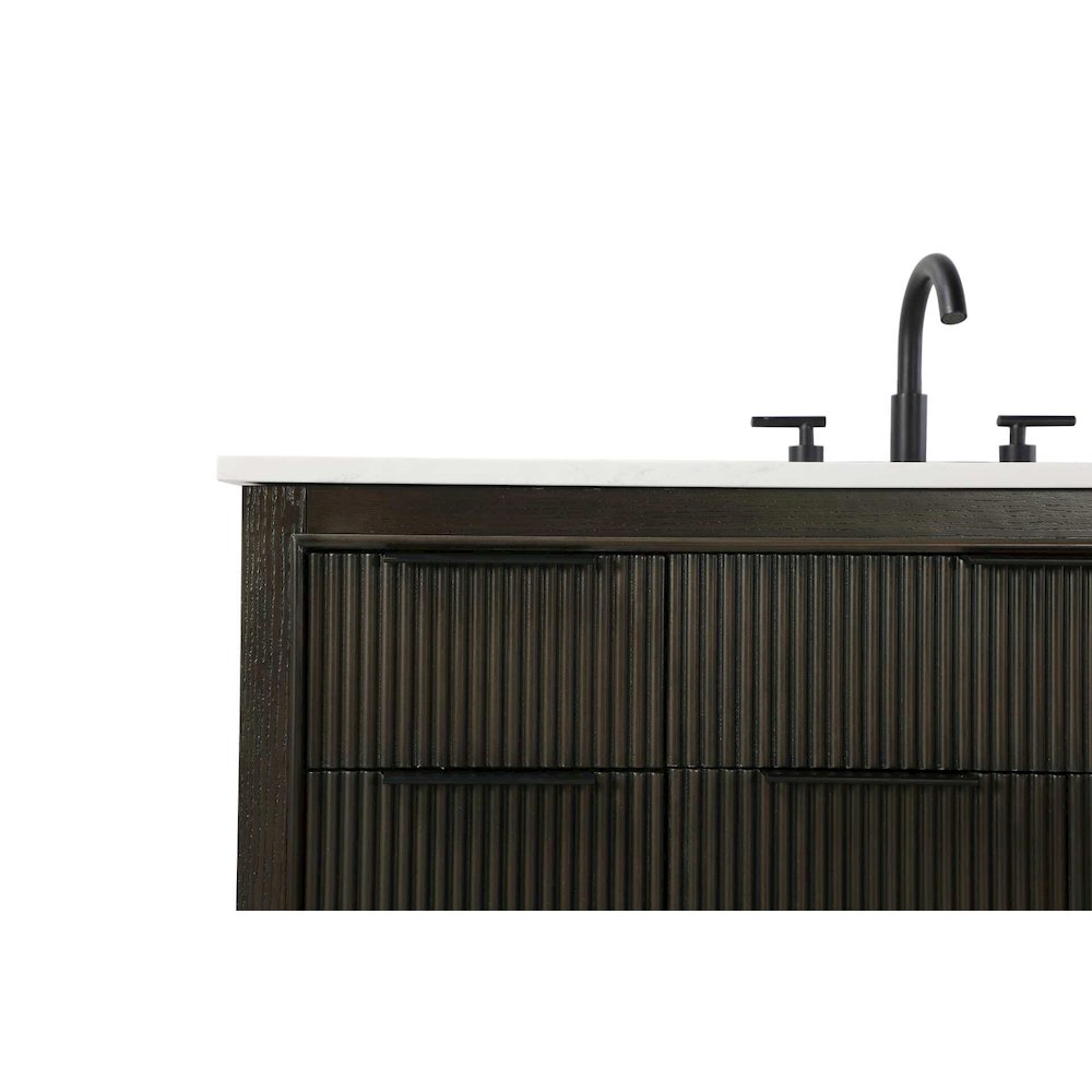 48 inch Single Bathroom Vanity in Chocolate Oak. Picture 6