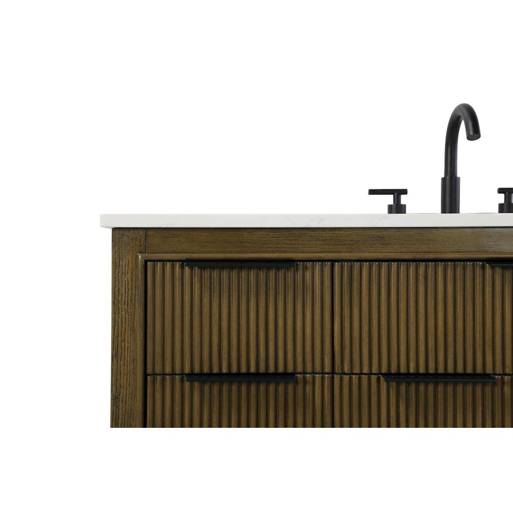 48 inch Single Bathroom Vanity in Hazel Oak. Picture 6