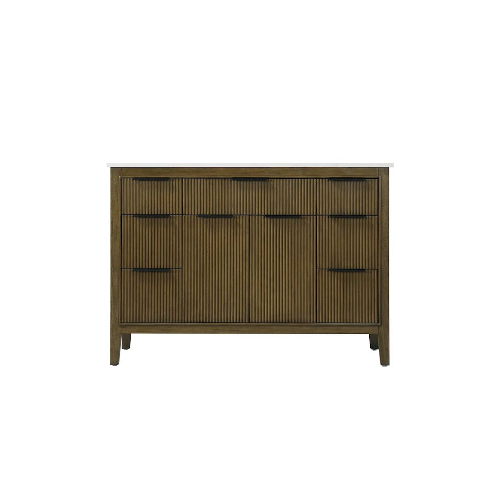 48 inch Single Bathroom Vanity in Hazel Oak. Picture 9