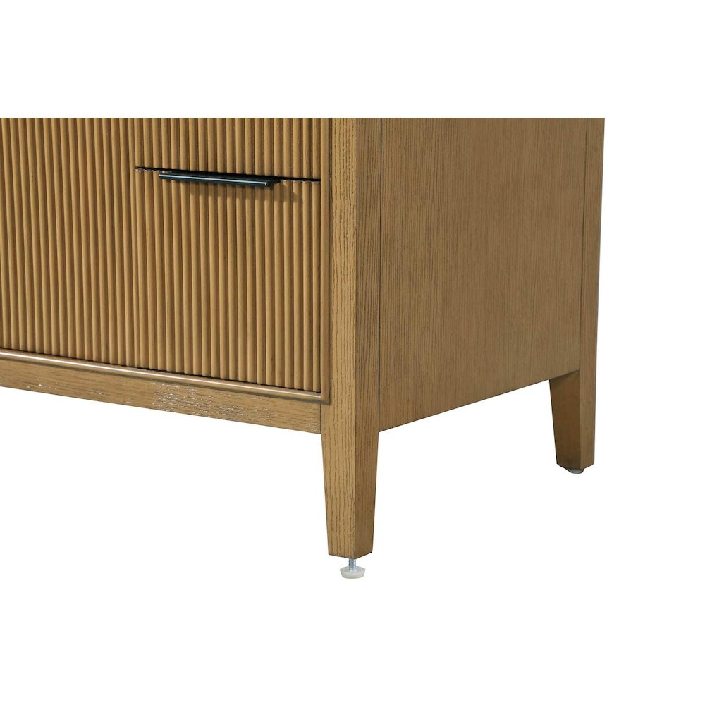 48 inch Single Bathroom Vanity in Honey Teak. Picture 9