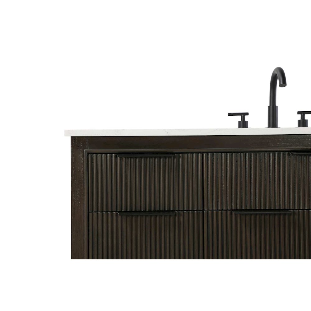 54 inch Single Bathroom Vanity in Chocolate Oak. Picture 6