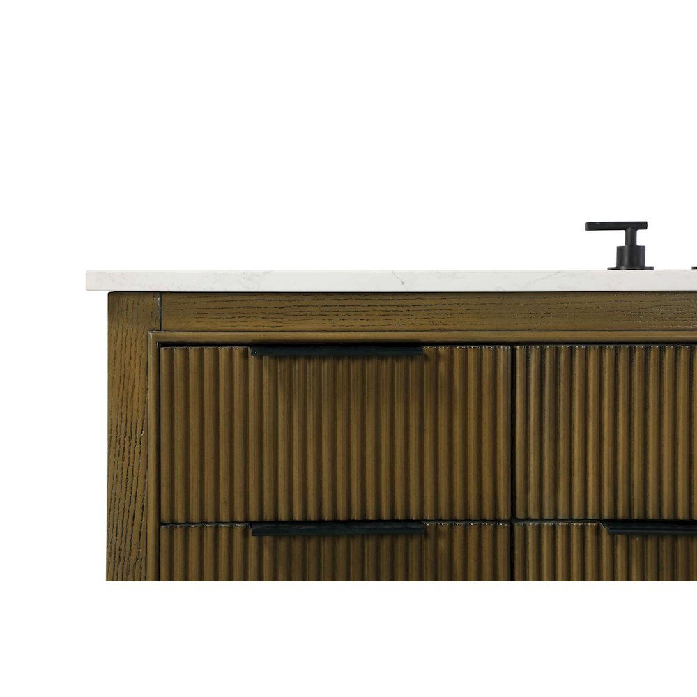 54 inch Single Bathroom Vanity in Hazel Oak. Picture 6