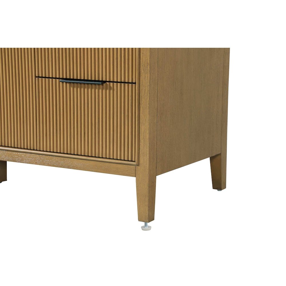60 inch Single Bathroom Vanity in Honey Teak. Picture 9