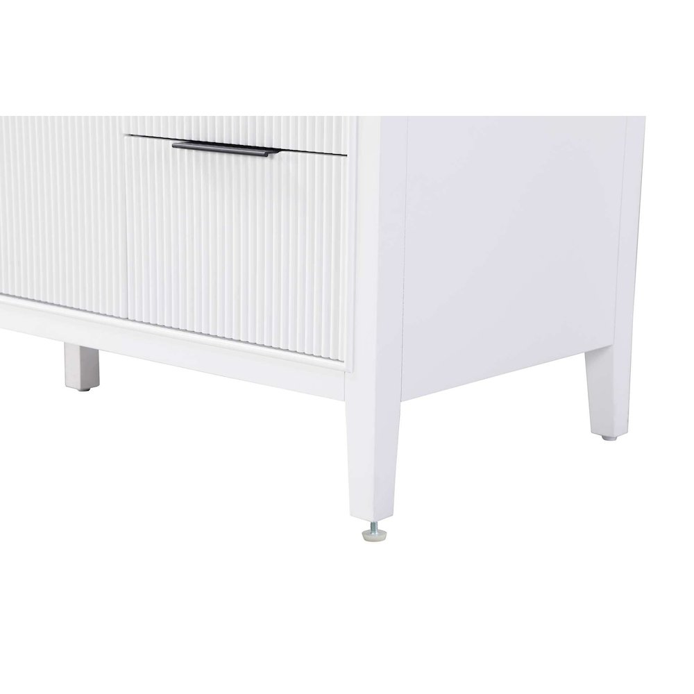 60 inch Single Bathroom Vanity in White. Picture 7