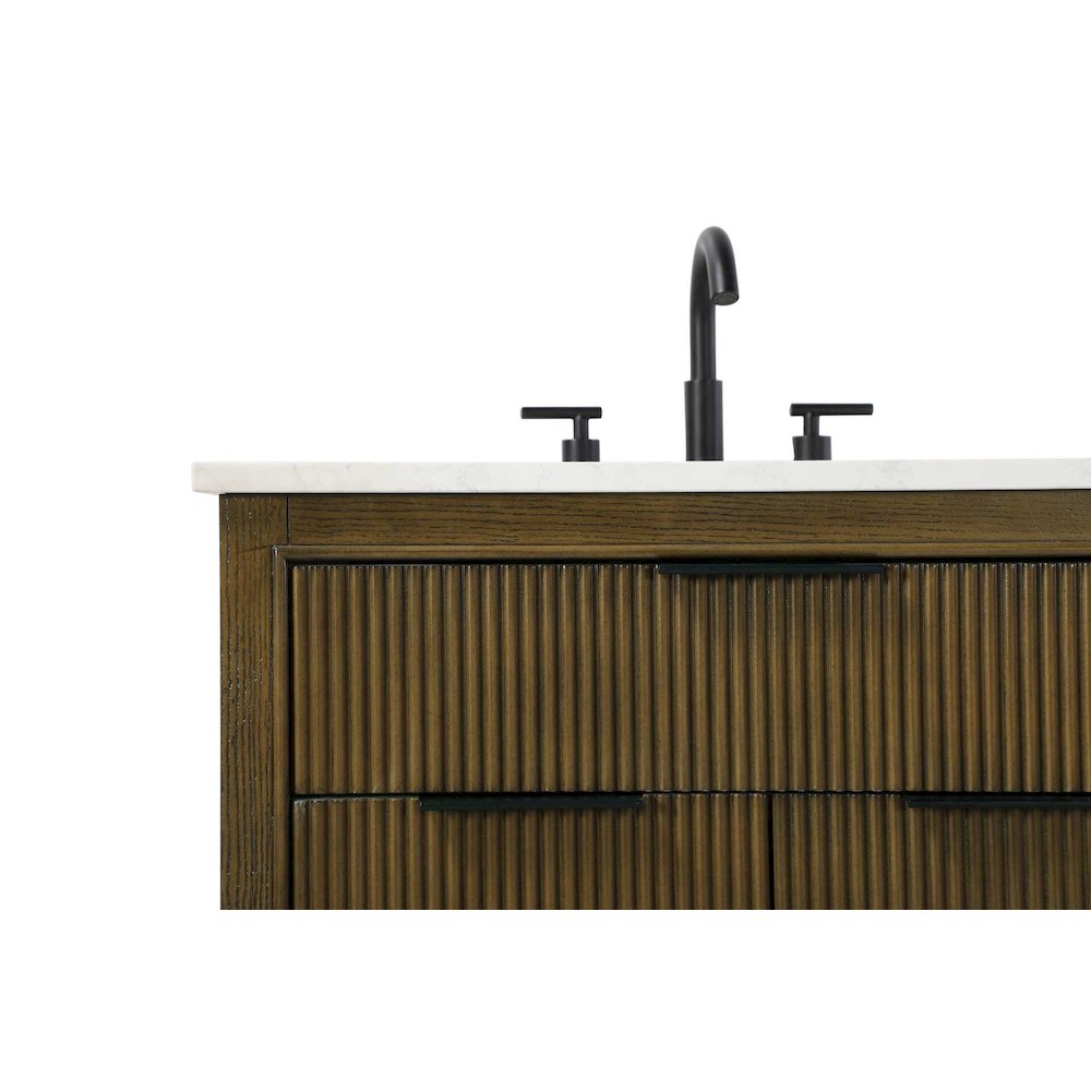 72 inch Double Bathroom Vanity in Hazel Oak. Picture 6