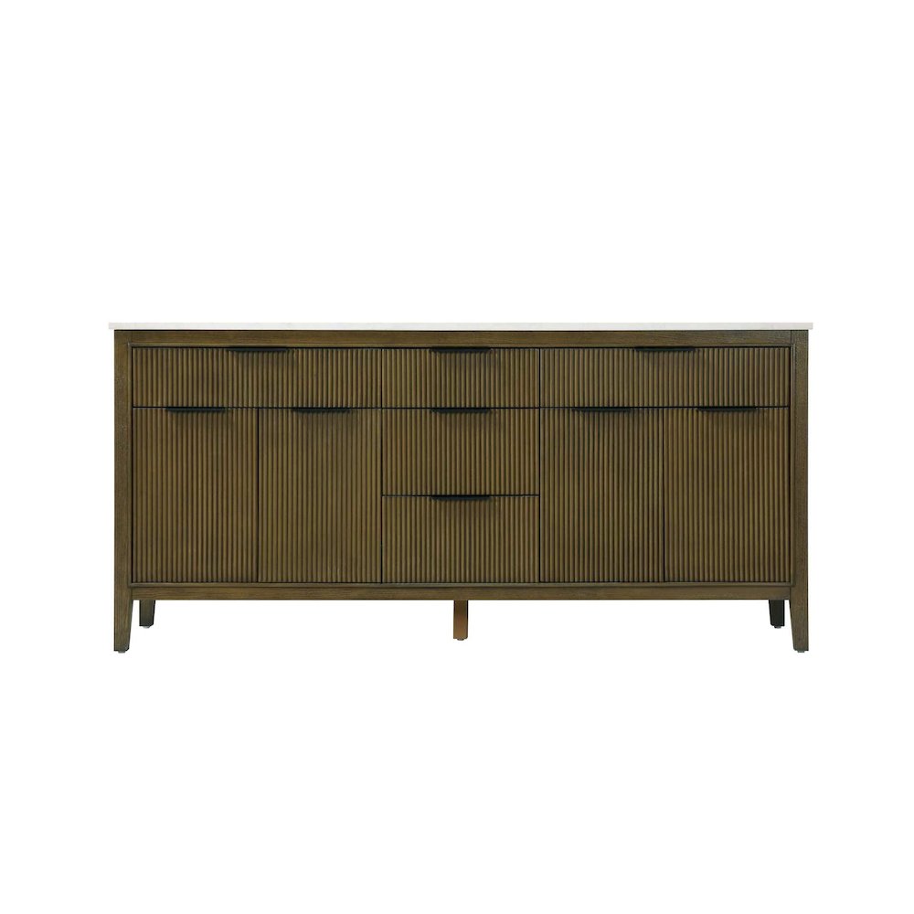 72 inch Double Bathroom Vanity in Hazel Oak. Picture 9