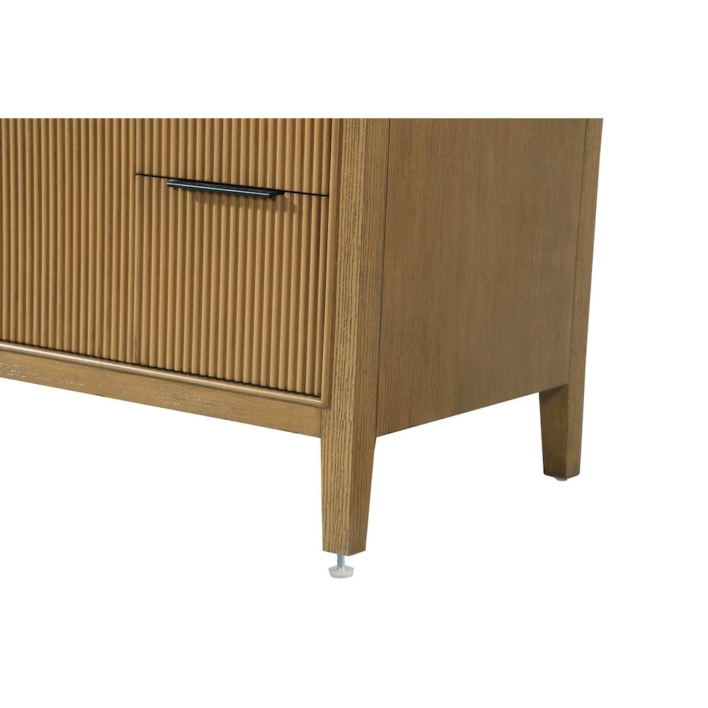 84 inch Double Bathroom Vanity in Honey Teak. Picture 9