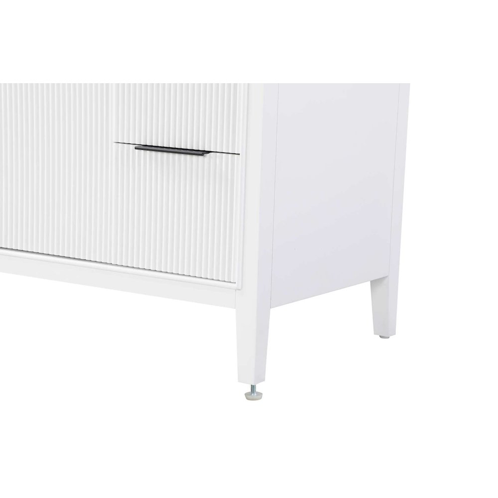 84 inch Double Bathroom Vanity in White. Picture 7