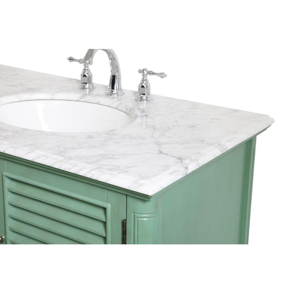 36 inch Single Bathroom Vanity in Vintage Mint. Picture 13