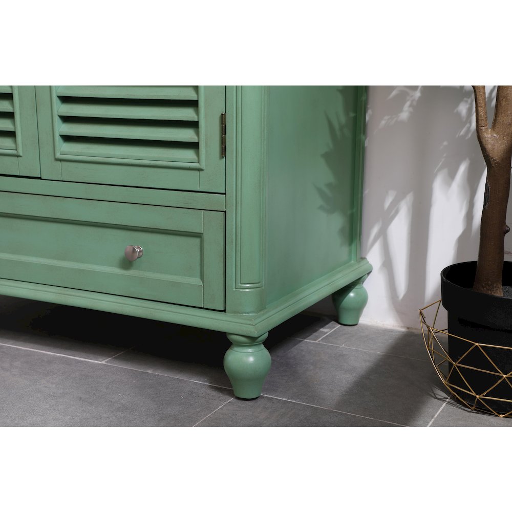 36 inch Single Bathroom Vanity in Vintage Mint. Picture 7