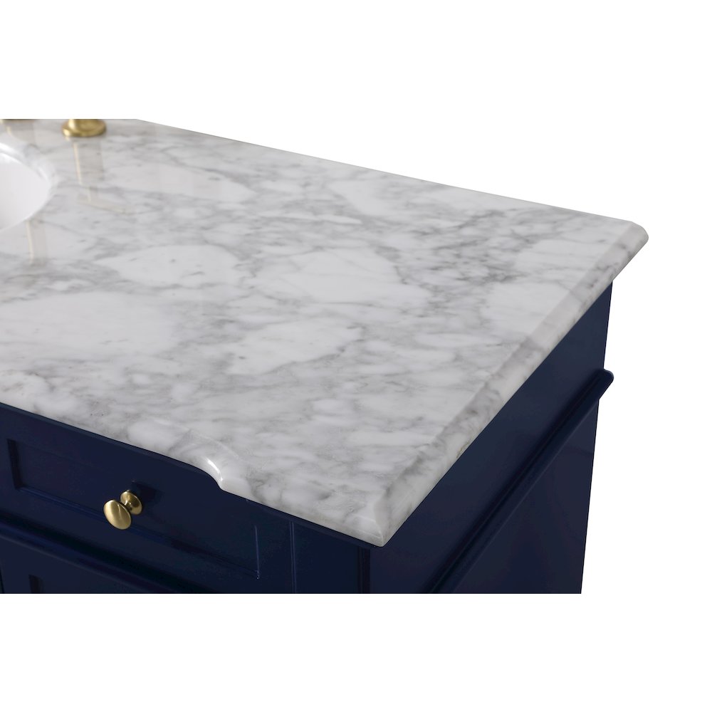 60 inch Single Bathroom Vanity set in Blue. Picture 12