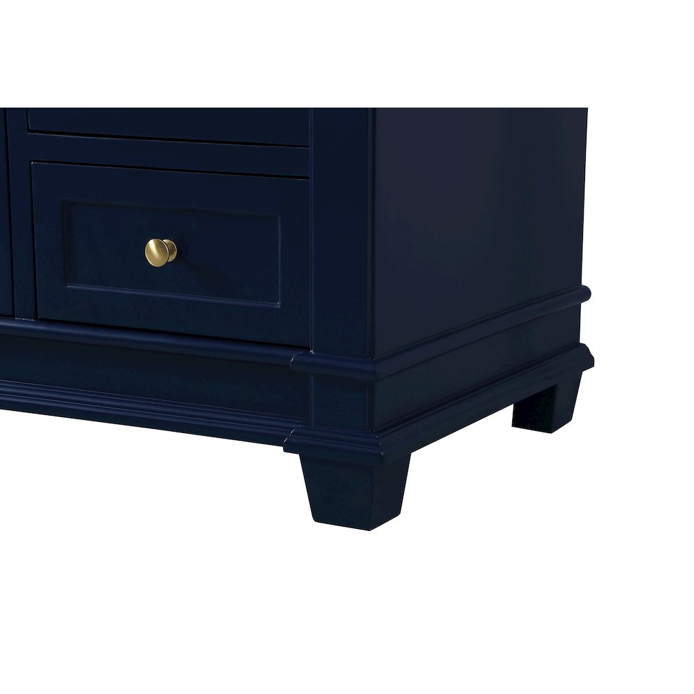 60 inch Single Bathroom Vanity set in Blue. Picture 13