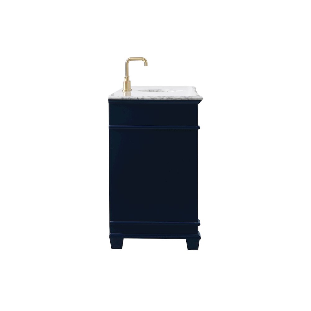 60 inch Single Bathroom Vanity set in Blue. Picture 15