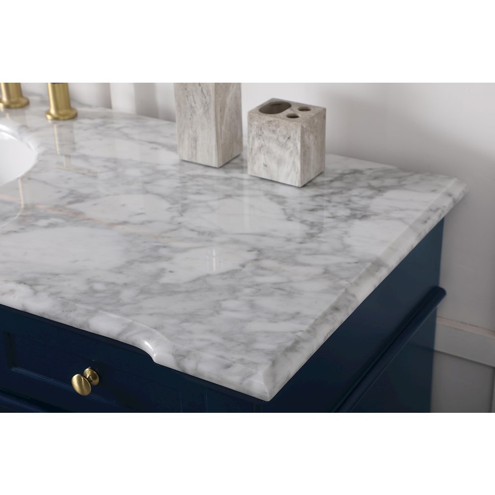 60 inch Single Bathroom Vanity set in Blue. Picture 6