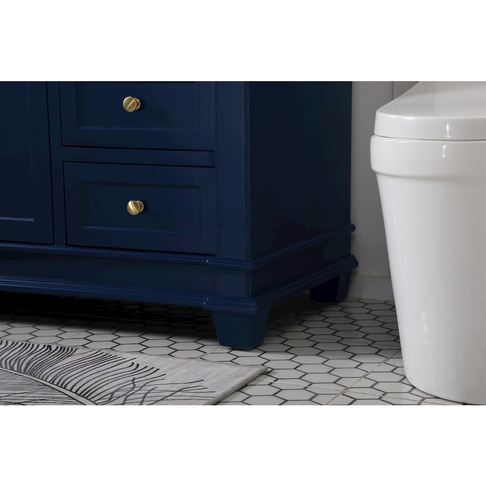 60 inch Single Bathroom Vanity set in Blue. Picture 7