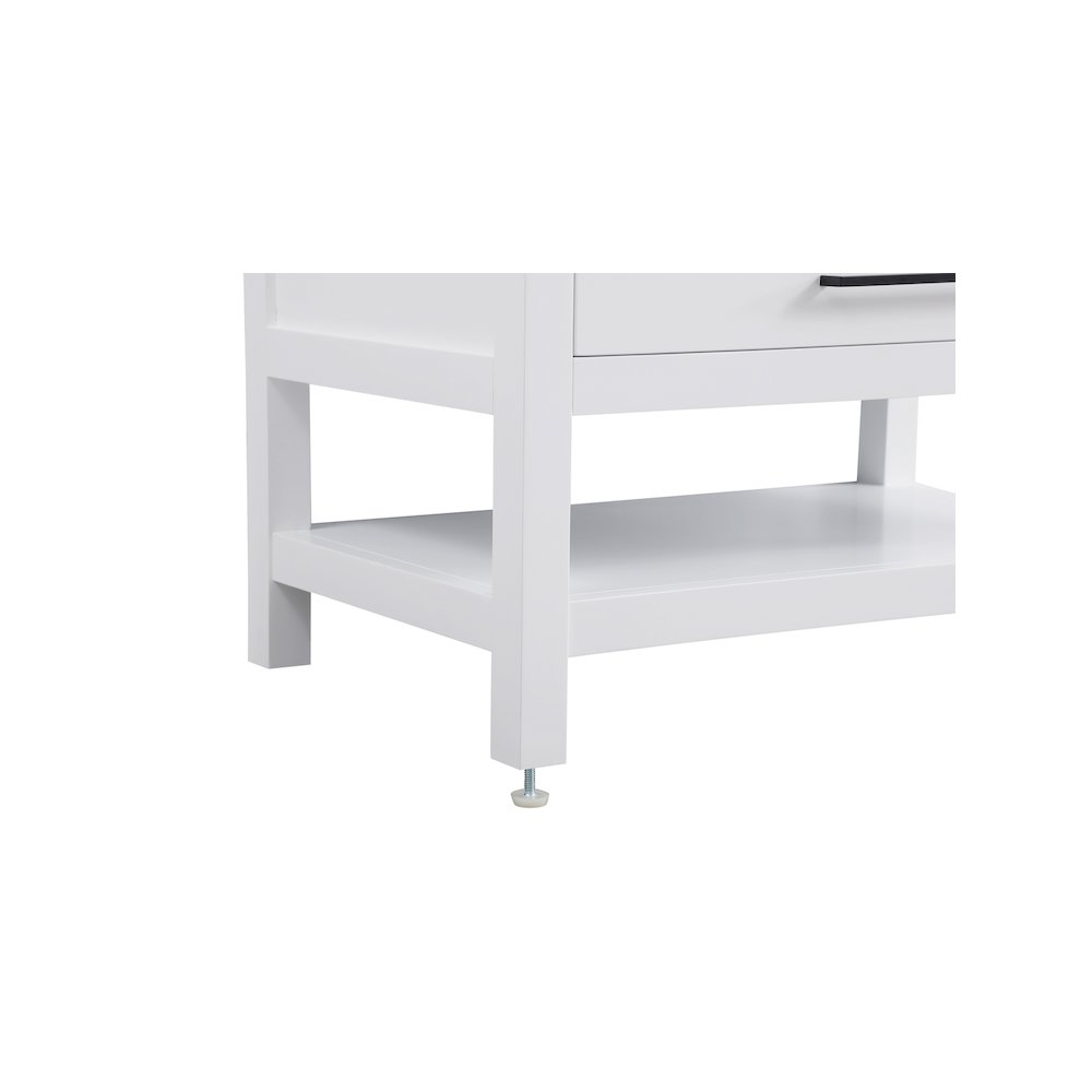 36 inch Single Bathroom Vanity in White with backsplash. Picture 11