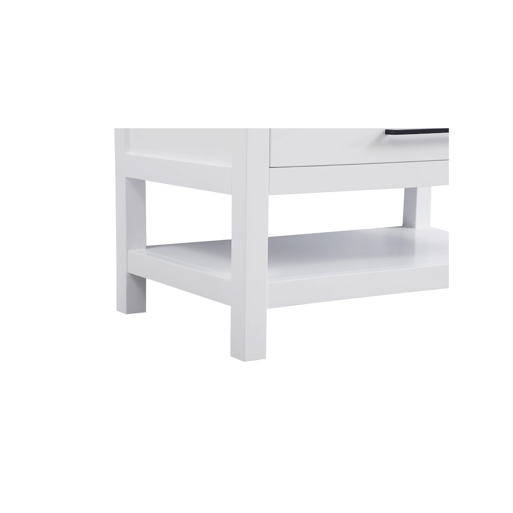 36 inch Single Bathroom Vanity in White with backsplash. Picture 10