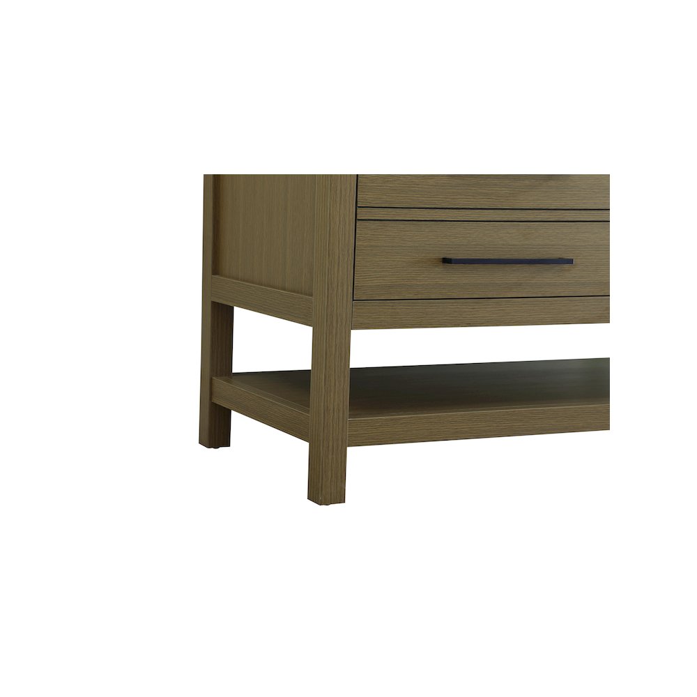 42 inch Single Bathroom Vanity in Chestnut Brown with backsplash. Picture 10