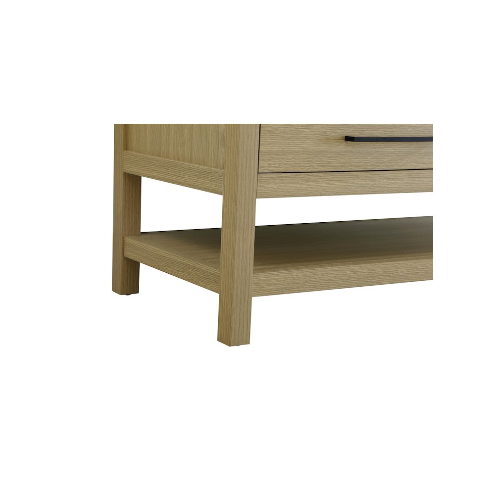 42  inch Single Bathroom Vanity in Honey Brown with backsplash. Picture 10