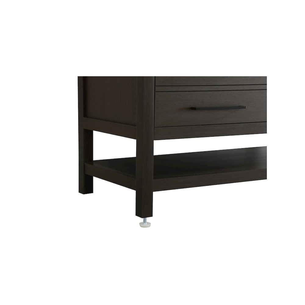 42 inch Single Bathroom Vanity in Mocha Brown with backsplash. Picture 11