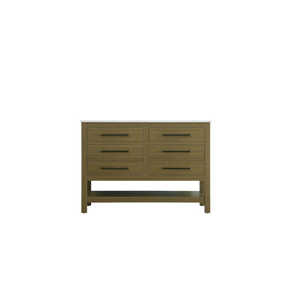 48 inch Single Bathroom Vanity in Chestnut Brown. Picture 5