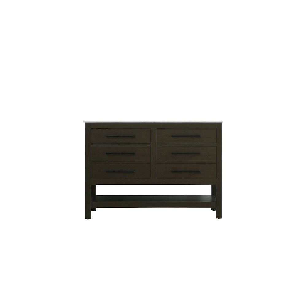 48 inch Single Bathroom Vanity in Mocha Brown. Picture 5