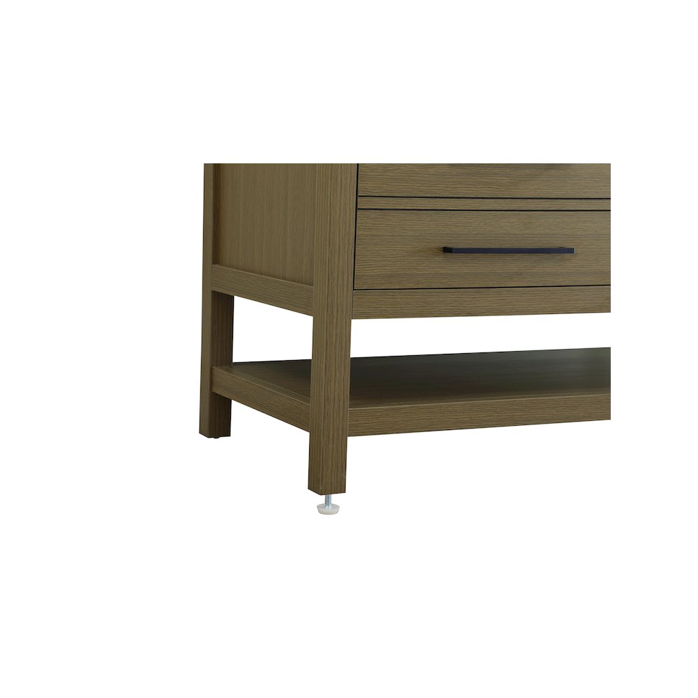 60 inch Double Bathroom Vanity in Chestnut Brown. Picture 11