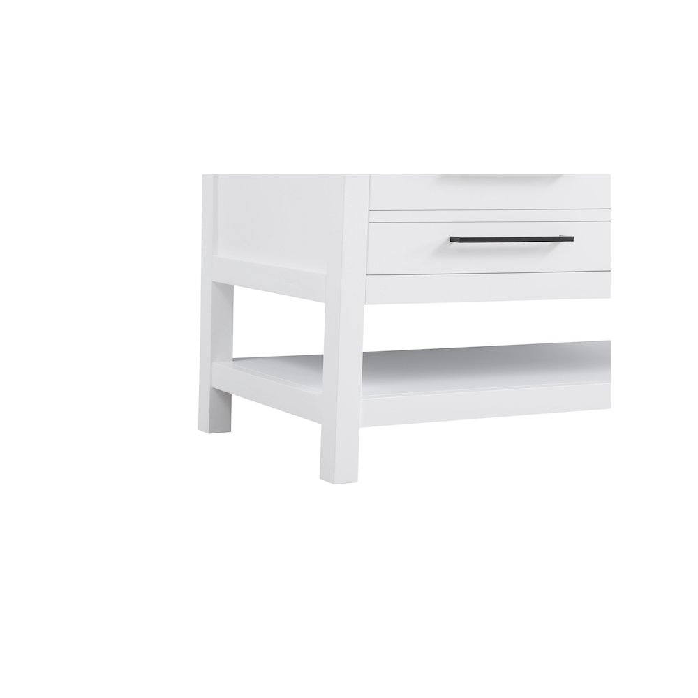 60 inch Single Bathroom Vanity in White. Picture 10