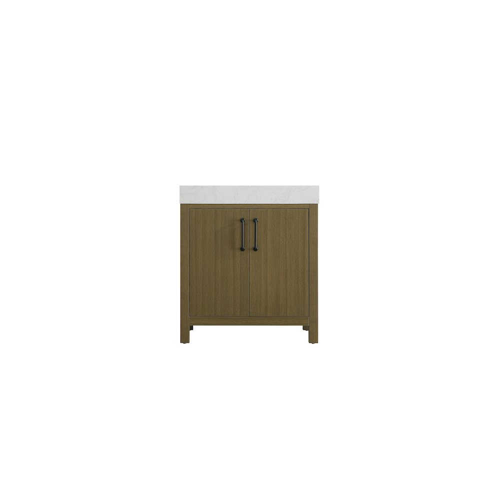 30 inch Single Bathroom Vanity In Chestnut Brown. Picture 5