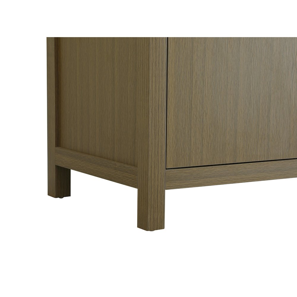 30 inch Single Bathroom Vanity In Chestnut Brown with backsplash. Picture 10