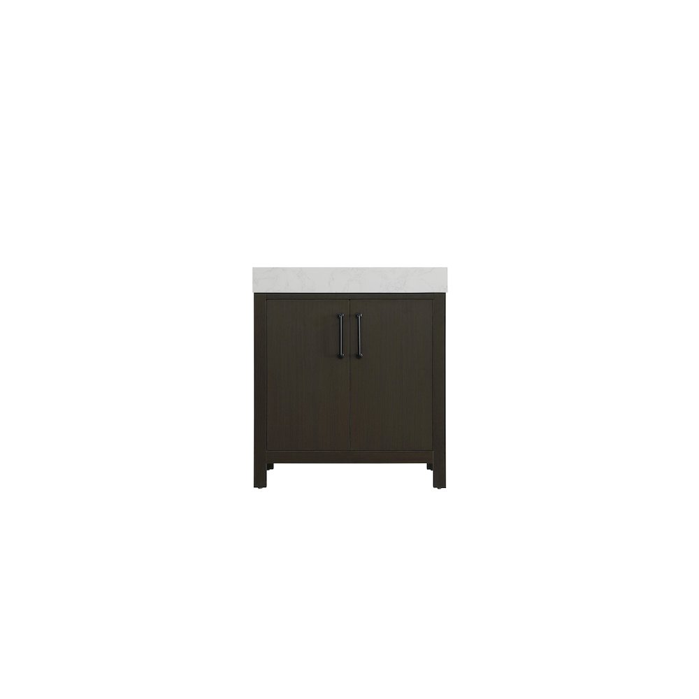 30 inch Single Bathroom Vanity In Mocha Brown. Picture 5