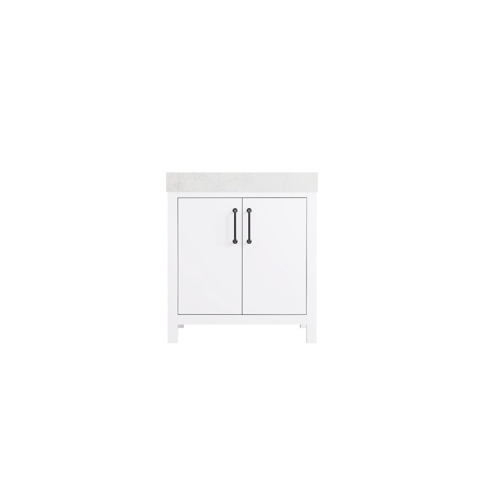 30 inch Single Bathroom Vanity In White. Picture 5