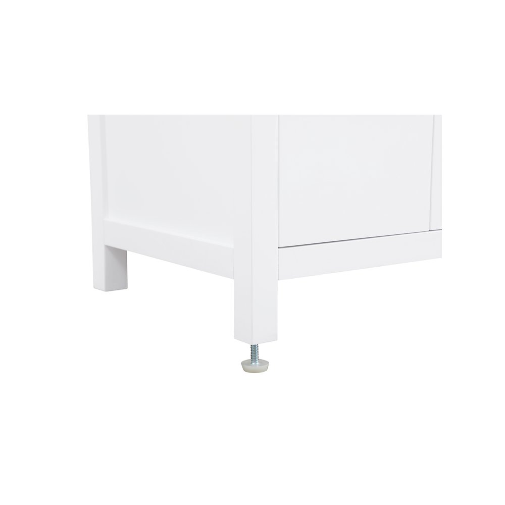30 inch Single Bathroom Vanity In White with backsplash. Picture 11