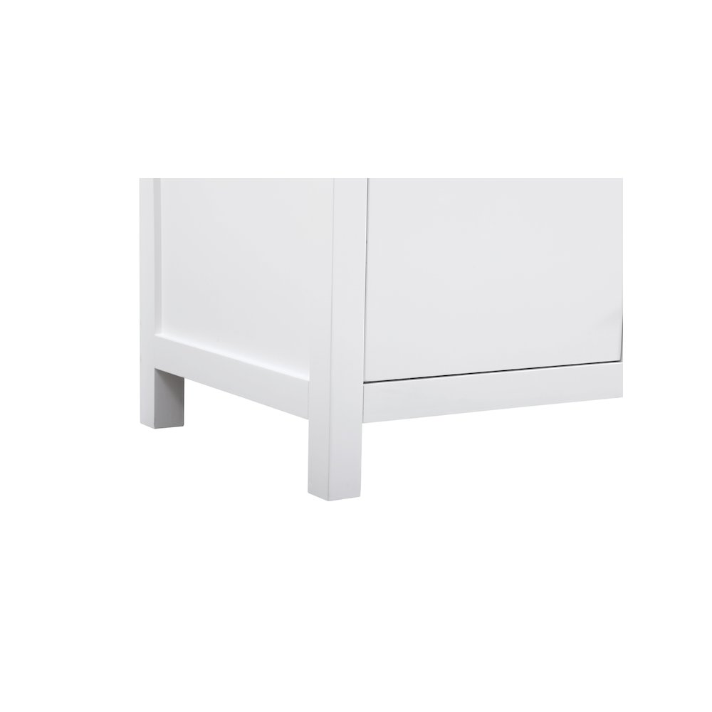 32 inch Single Bathroom Vanity In White with backsplash. Picture 10