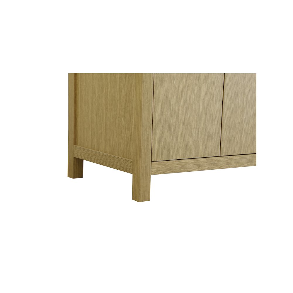 36 inch Single Bathroom Vanity In Honey Brown with backsplash. Picture 10