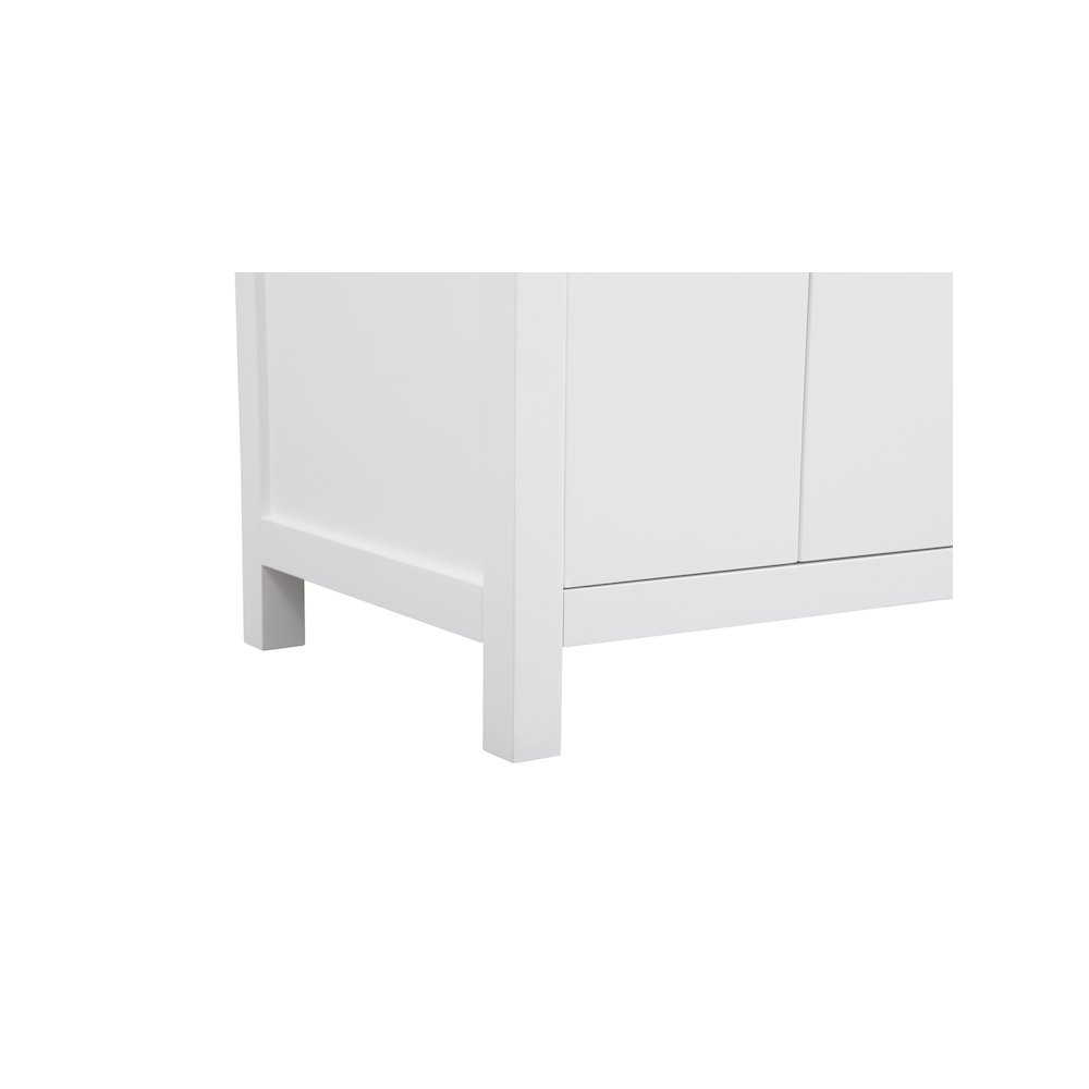 36 inch Single Bathroom Vanity In White with backsplash. Picture 10