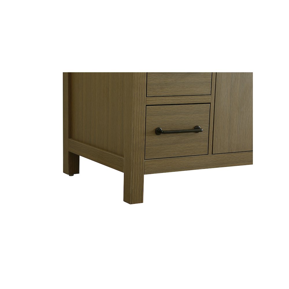 42 inch Single Bathroom Vanity In Chestnut Brown with backsplash. Picture 10