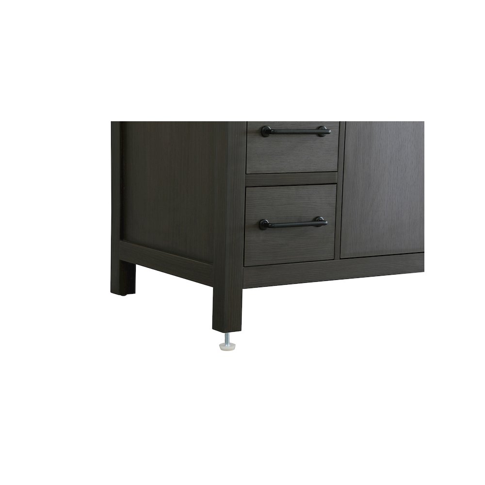 48 inch Single Bathroom Vanity In Mocha Brown with backsplash. Picture 11