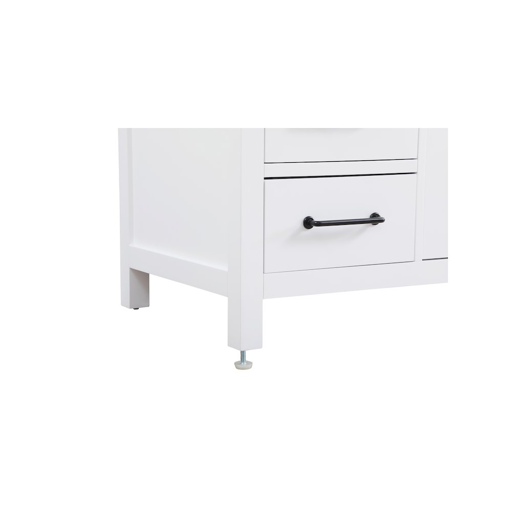 48 inch Single Bathroom Vanity In White with backsplash. Picture 11