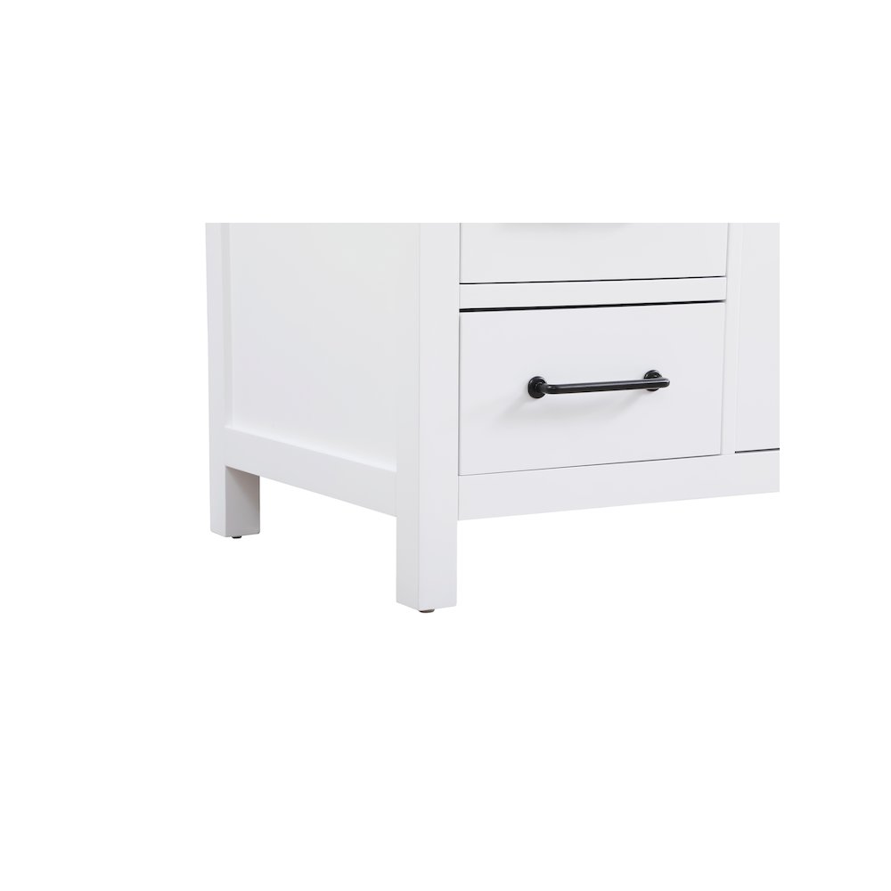 48 inch Single Bathroom Vanity In White with backsplash. Picture 10