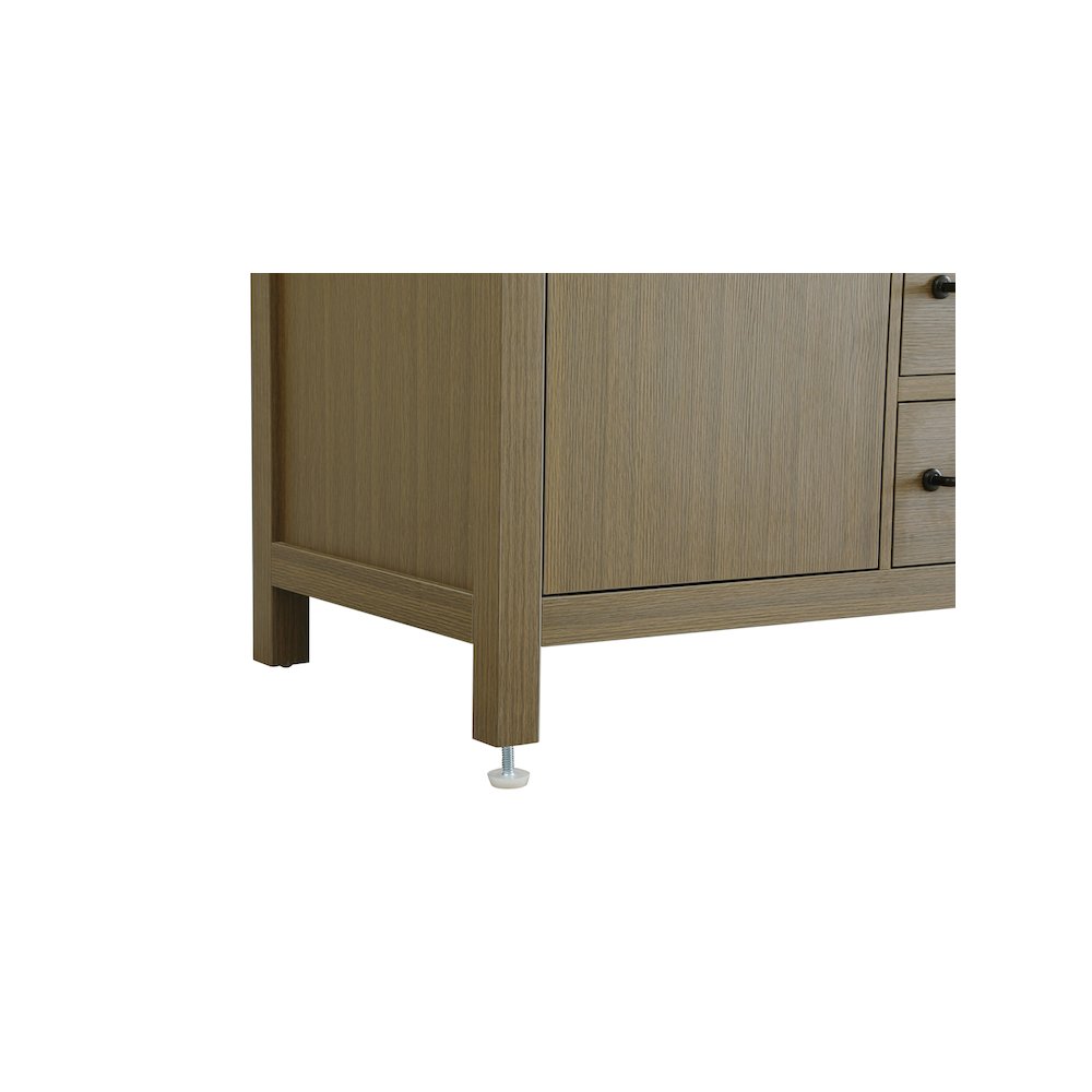 54 inch Double Bathroom Vanity In Chestnut Brown. Picture 11