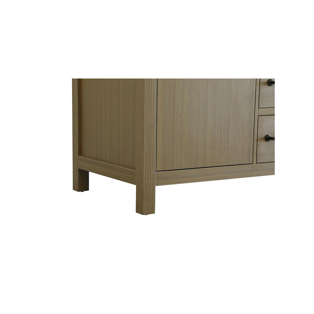 54 inch Double Bathroom Vanity In Chestnut Brown. Picture 10