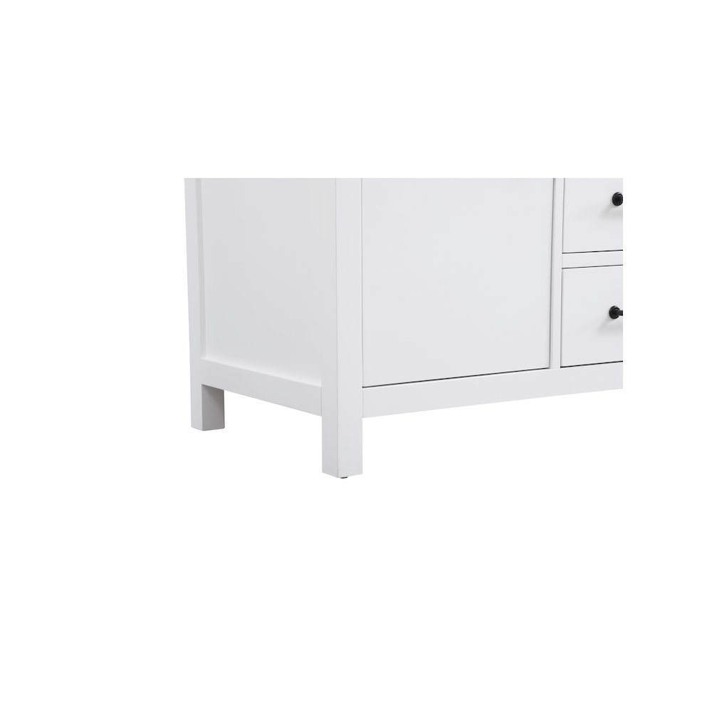 54 inch Double Bathroom Vanity In White. Picture 10